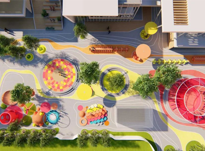 色彩點綴下的公共空間，多元化藝術(shù)形態(tài)也能成為終極流量